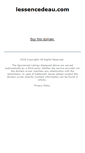 Mobile Screenshot of lessencedeau.com