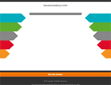 Tablet Screenshot of lessencedeau.com